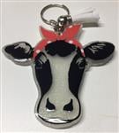 Bandana Cow Keychain