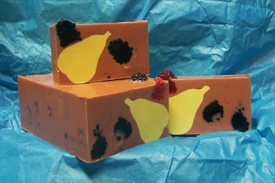 Pears and Berries Soap w/Embeds