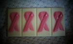 Pink Ribbon, (Breast Cancer Awareness), Soap Bar 4 Pack