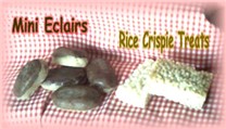 Mini Eclairs & Rice Crispy Treats 