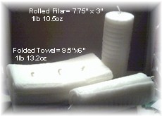 Large Folded Towel Candle